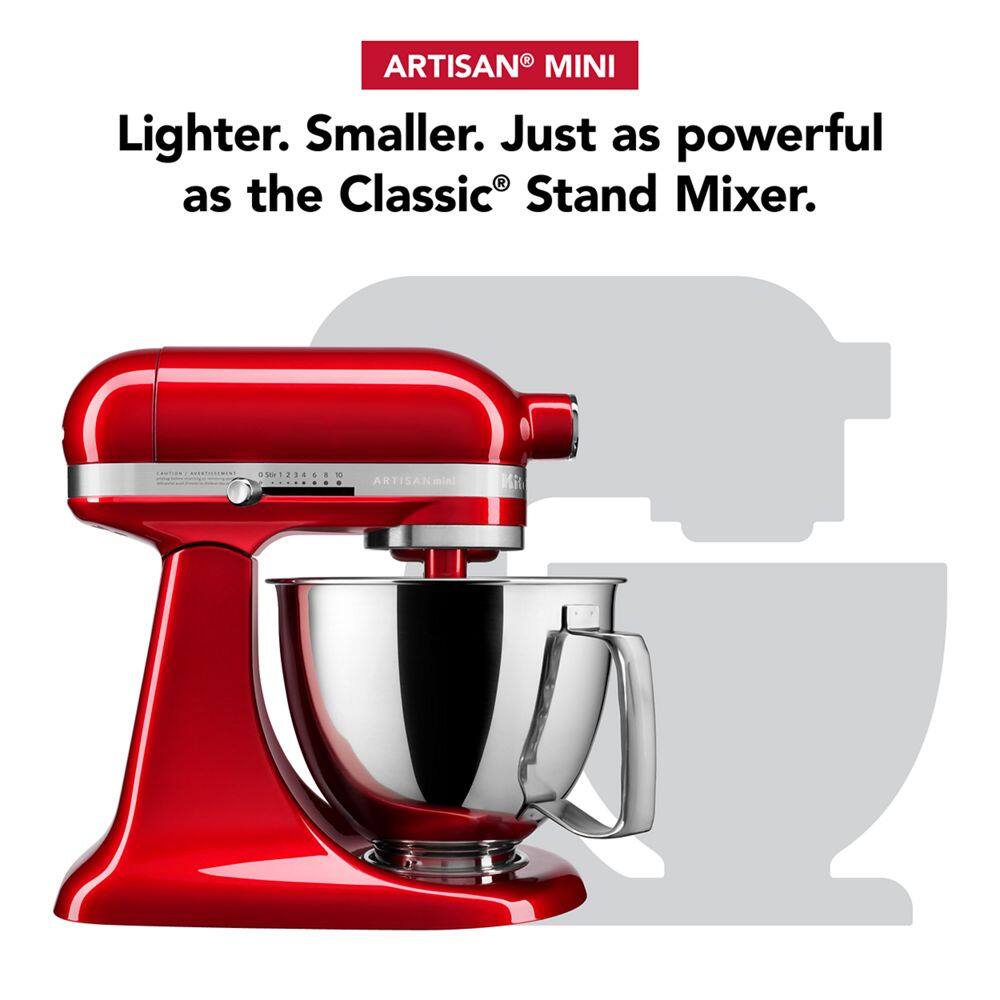 ARTISAN® MINI

Lighter. Smaller. Just as powerful as the Classic® Stand Mixer.