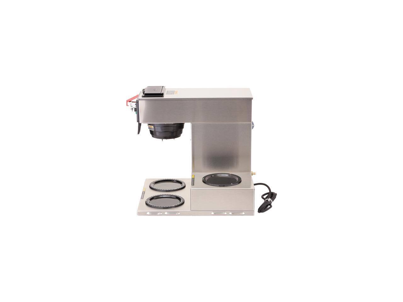 Alt View 1. BUNN - BUNN  12950.0212  CWTF15-3 Automatic Commercial Coffee Brewer with 3 Lower Warmers - Black.