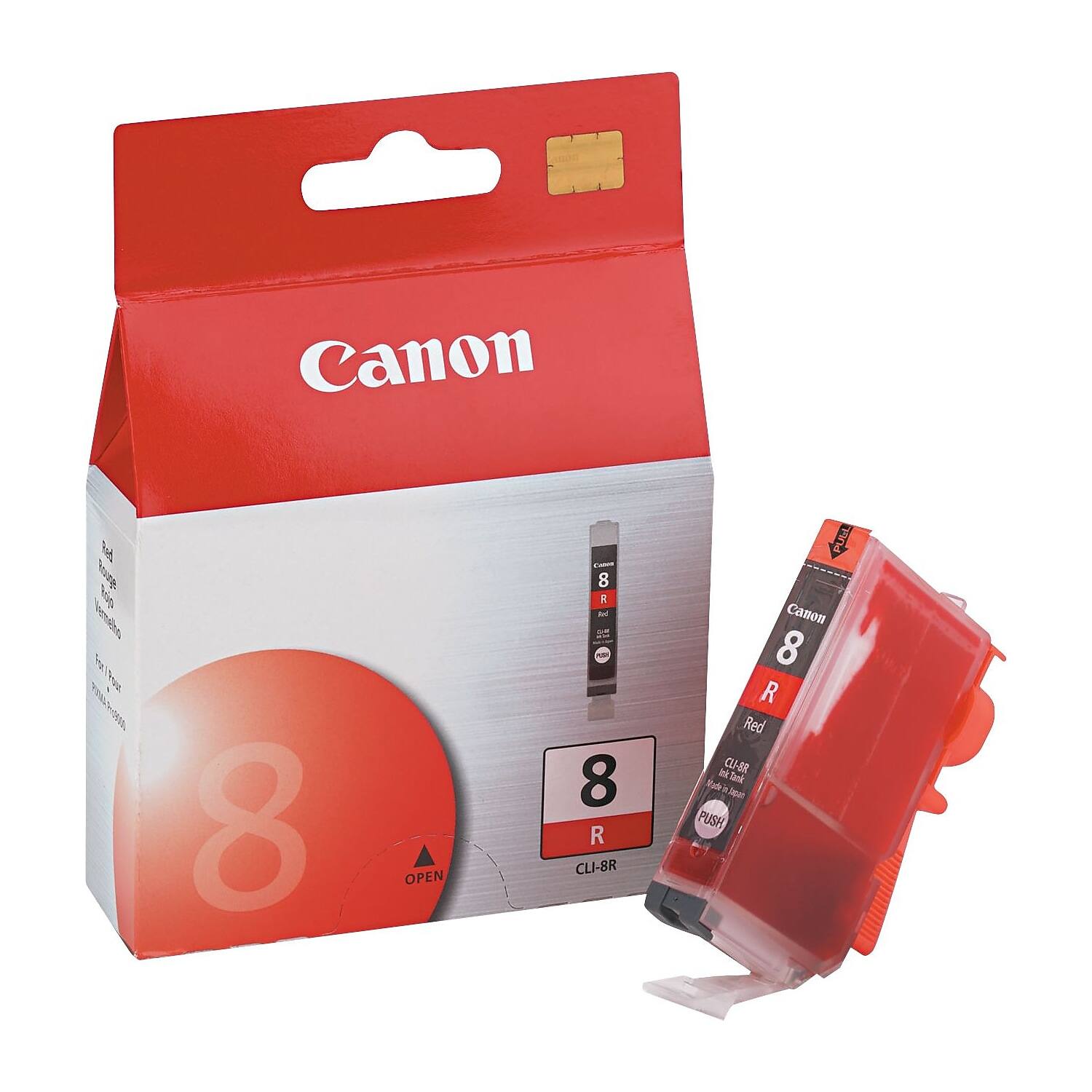 Canon  
8 R  
CLI-8R  
Red  

Canon  
8 R  
CLI-8R  
Red  
PUSH