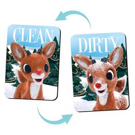 NMR Distribution - Rudolph the Red-Nosed Reindeer Double Sided Dishwasher Magnet - Blue