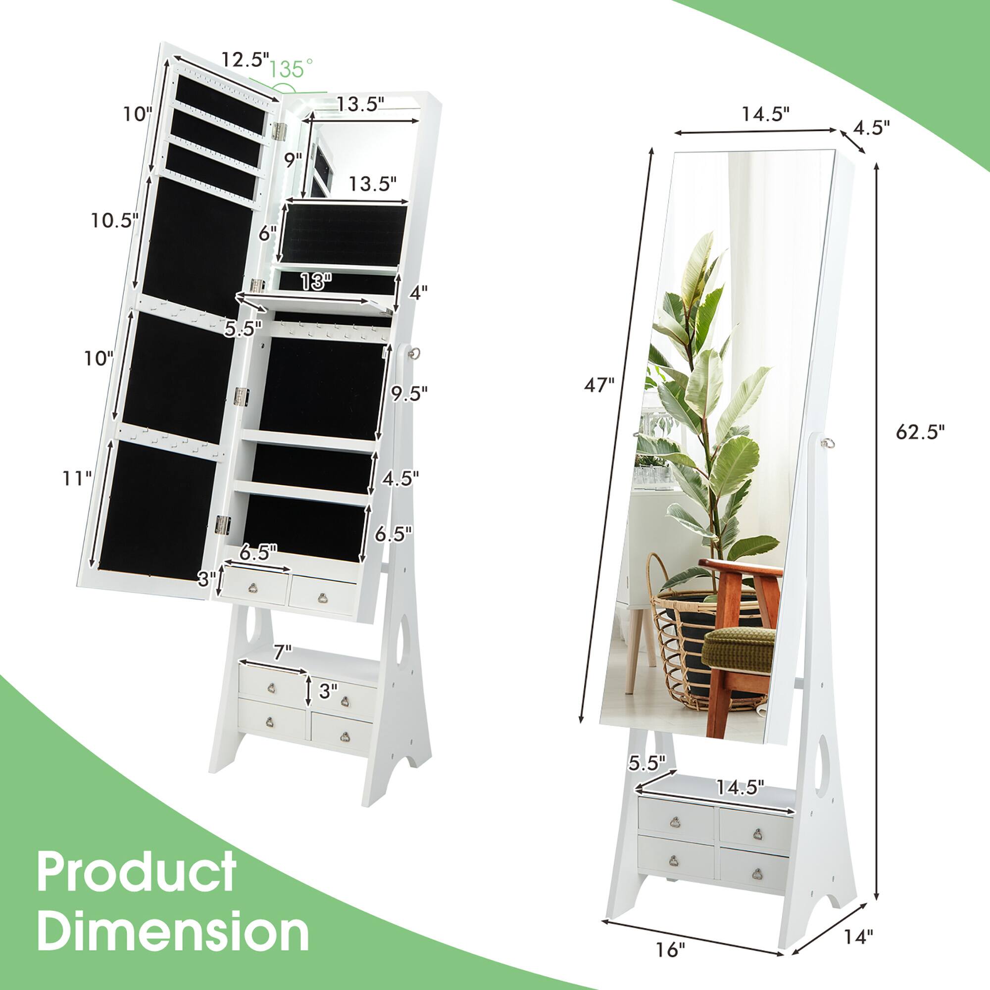 Product Dimension

- 12.5" (width)
- 13.5" (height)
- 10" (width)
- 10.5" (width)
- 11" (width)
- 9" (width)
- 13" (width)
- 13.5" (height)
- 4" (depth)
- 4.5" (depth)
- 5.5" (depth)
- 6" (depth)
- 6.5" (depth)
- 7" (depth)
- 3" (depth)
- 47" (height)
- 62.5" (height)
- 14.5" (width)
- 4.5" (depth)
- 5.5" (depth)
- 14.5" (width)
- 16" (width)
- 14" (width)