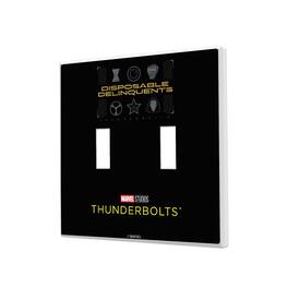 Keyscaper - Marvel Badge Hidden-Screw Light Switch Plate - Double Toggle - Thunderbolts