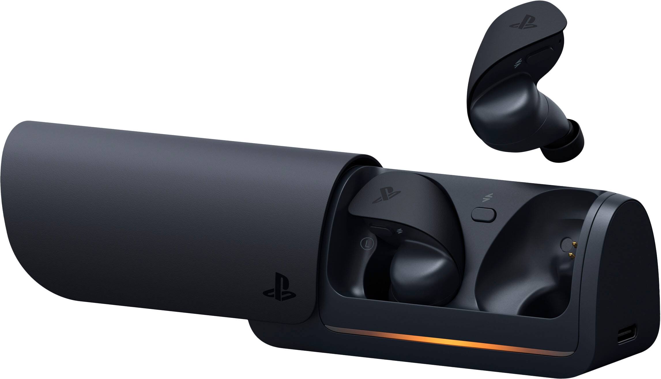 Alt View 14. Sony - PULSE Explore wireless earbuds - Midnight Black.