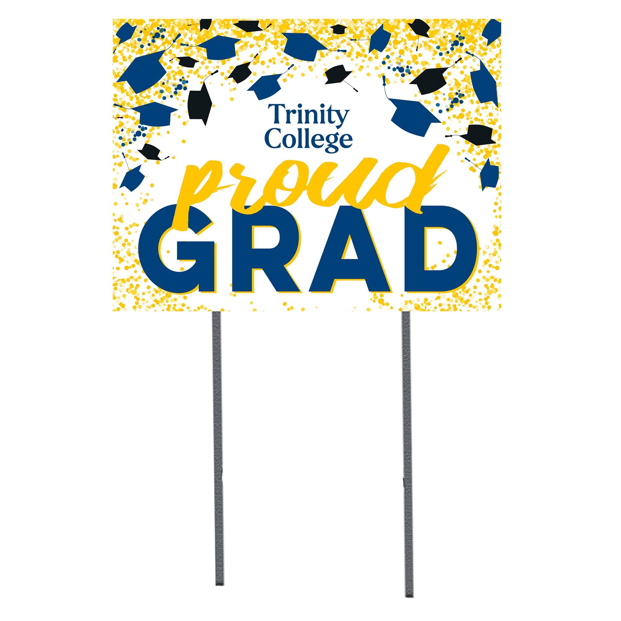 Trinity Bantams 18" x 24" Proud Grad Yard Sign