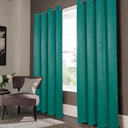 RT Designers Collection - RT Designers Nellie Embossed Blackout Grommet Panel - 52x84" - Teal