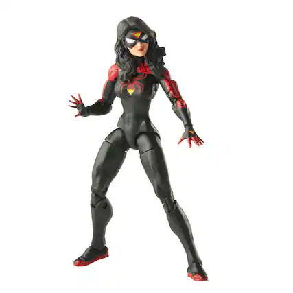 Front. Marvel - Hasbro F6569 6 inch Marvel Legends Series Jessica Drew Spider-Woman Action Figure - Black.