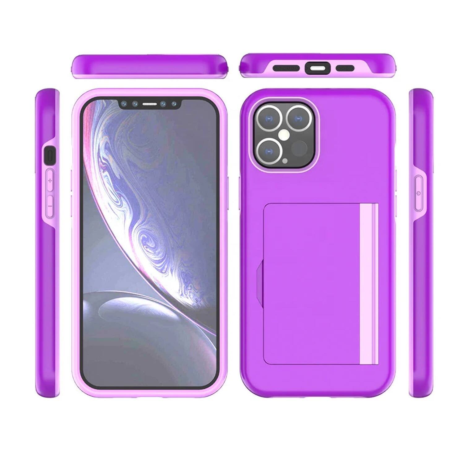 Alt View 2. RomeTech - Rome Tech Dual Layer Wallet Case for iPhone 13 mini - Pink.