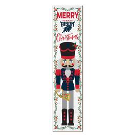 Jardine - Howard Bison 11" x 46" Nutcracker Holiday Leaner Sign - White