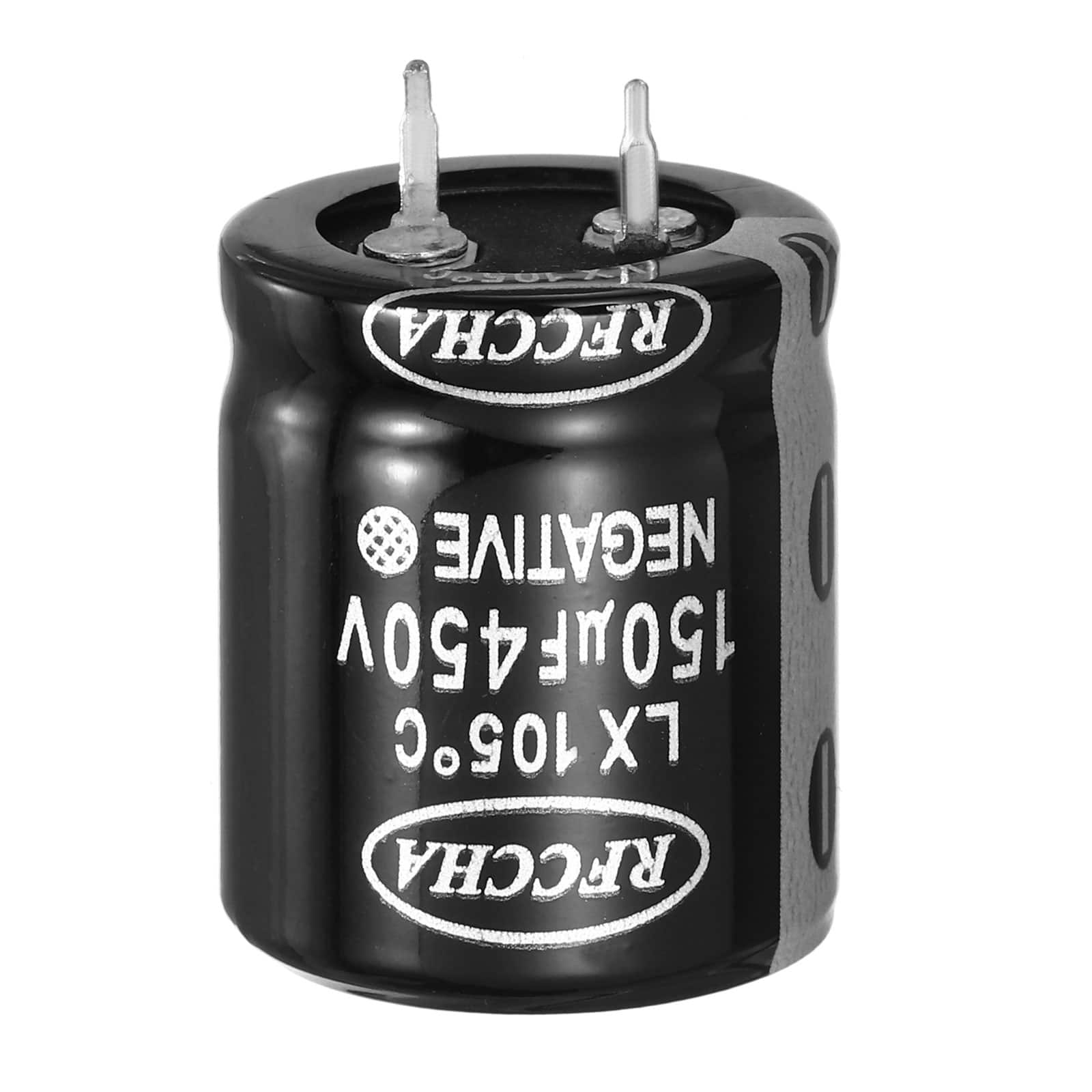 Unique Bargains - 450V 150uF Snap-in Electrolytic Capacitor, 30x25mm, for Audio/Filter/Appliances - Black