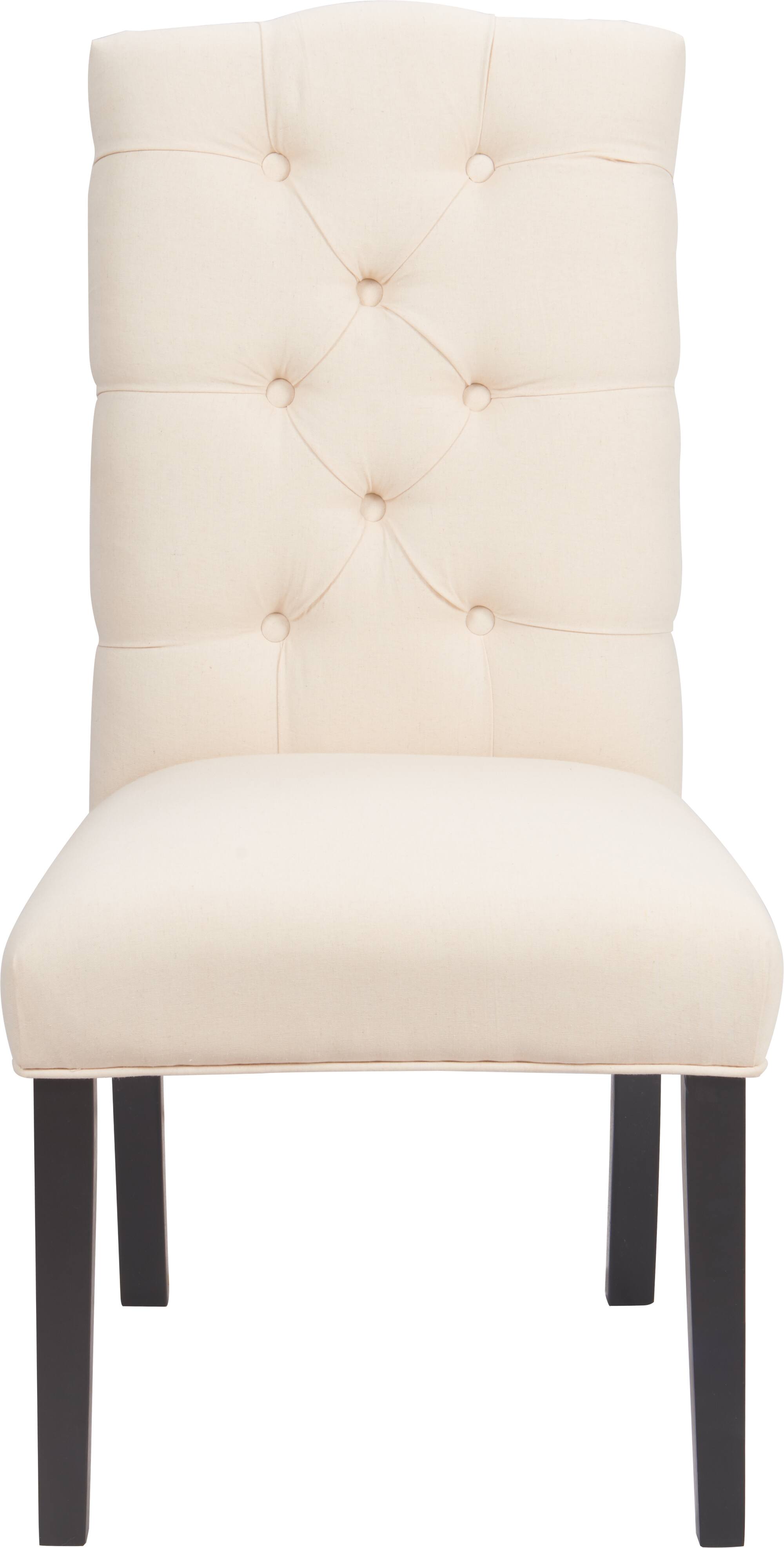 Alt View 3. Finch - Finch Provence Tufted Dining Chair, Set of 2, Beige - Beige.