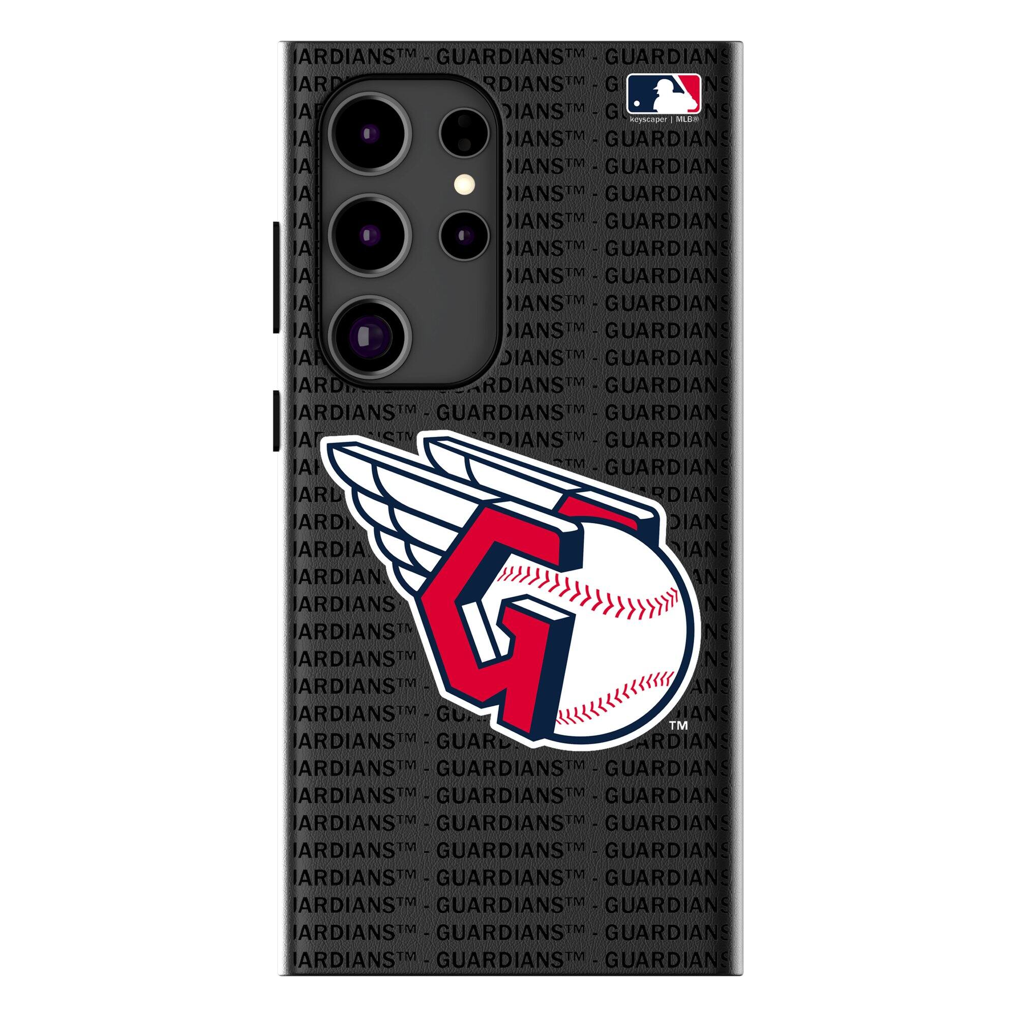 Keyscaper - MLB - Cleveland Guardians Text Backdrop Galaxy Magnetic Bump Case - S24 - Black price history on PriceWatchPro
