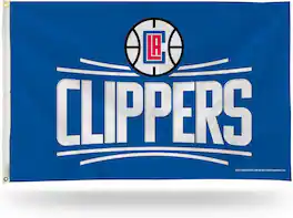 Rico Industries - Los Angeles LA Clippers Basketball 3X5 Indoor Outdoor Banner Flag with grommets - Multi