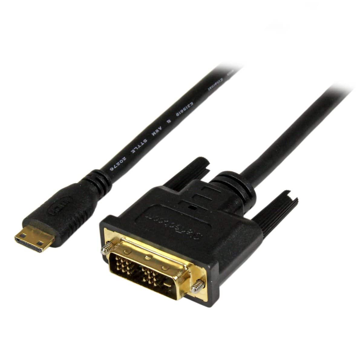 StarTech.com - StarTech 2m Mini HDMI Male to DVI-D Male Cable, 30 AWG