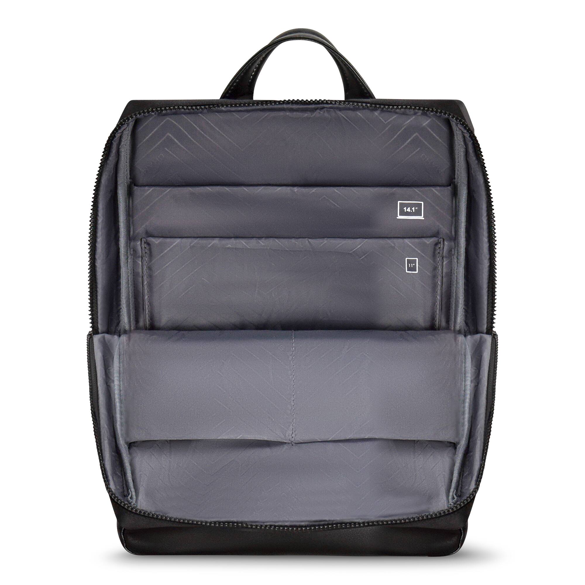 Champs Onyx Collection Modern Laptop Backpack Black TB-1007-BLACK