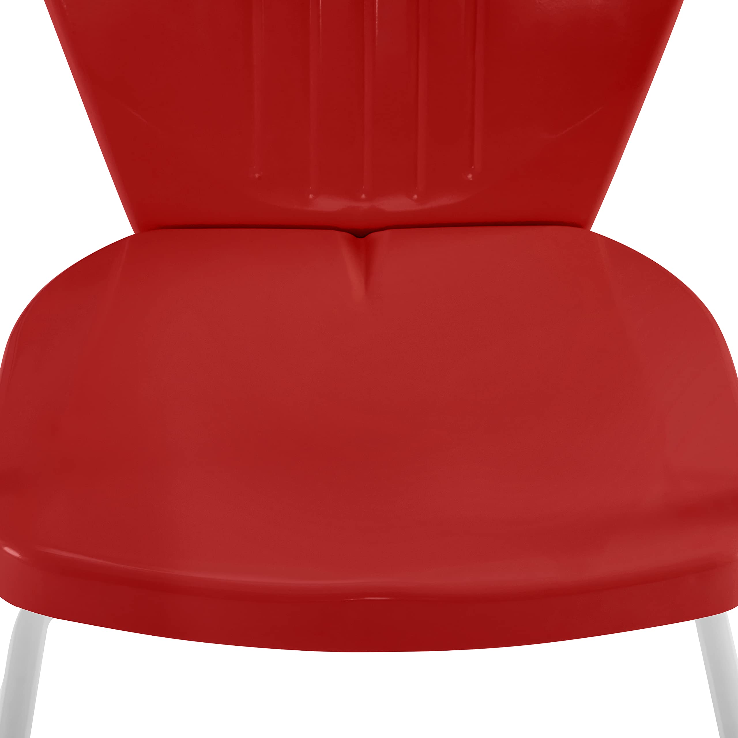 Alt View 2. Crosley Furniture - Griffith 3Pc Retro Outdoor Bistro Set - Bistro Table & 2 Chairs - Bright Red Gloss.
