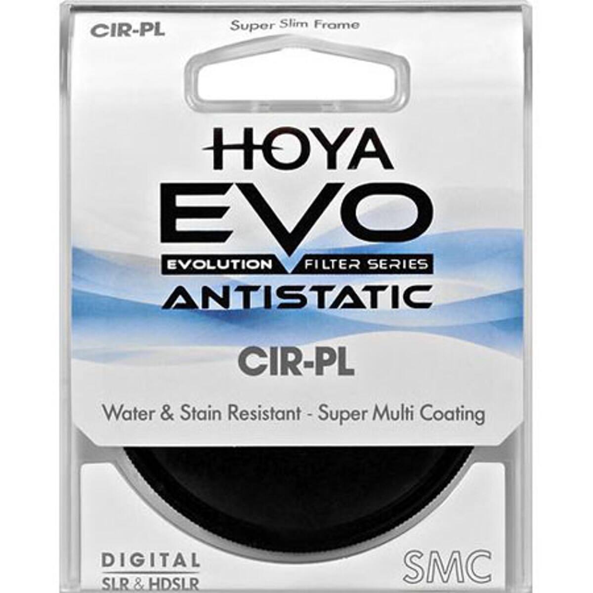 CIR-PL Super Slim Frame HOYA EVO EVOLUTION FILTER SERIES ANTISTATIC CIR-PL Water & Stain Resistant - Super Multi Coating DIGITAL SLR & HDSLR SMC