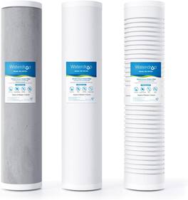 Waterdrop - Whole House Water Filter,Carbon Filter and Sediment Filter - White