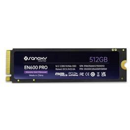 Sanoxy - 512GB M.2 SSD – High-Speed Internal Solid State Drive with PCIe Gen3 x4 Interface and 3D NAND Flash