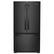 Front. Whirlpool - 25.2 Cu. Ft. French Door Smart Refrigerator with Elevated Deli Drawer - Black.