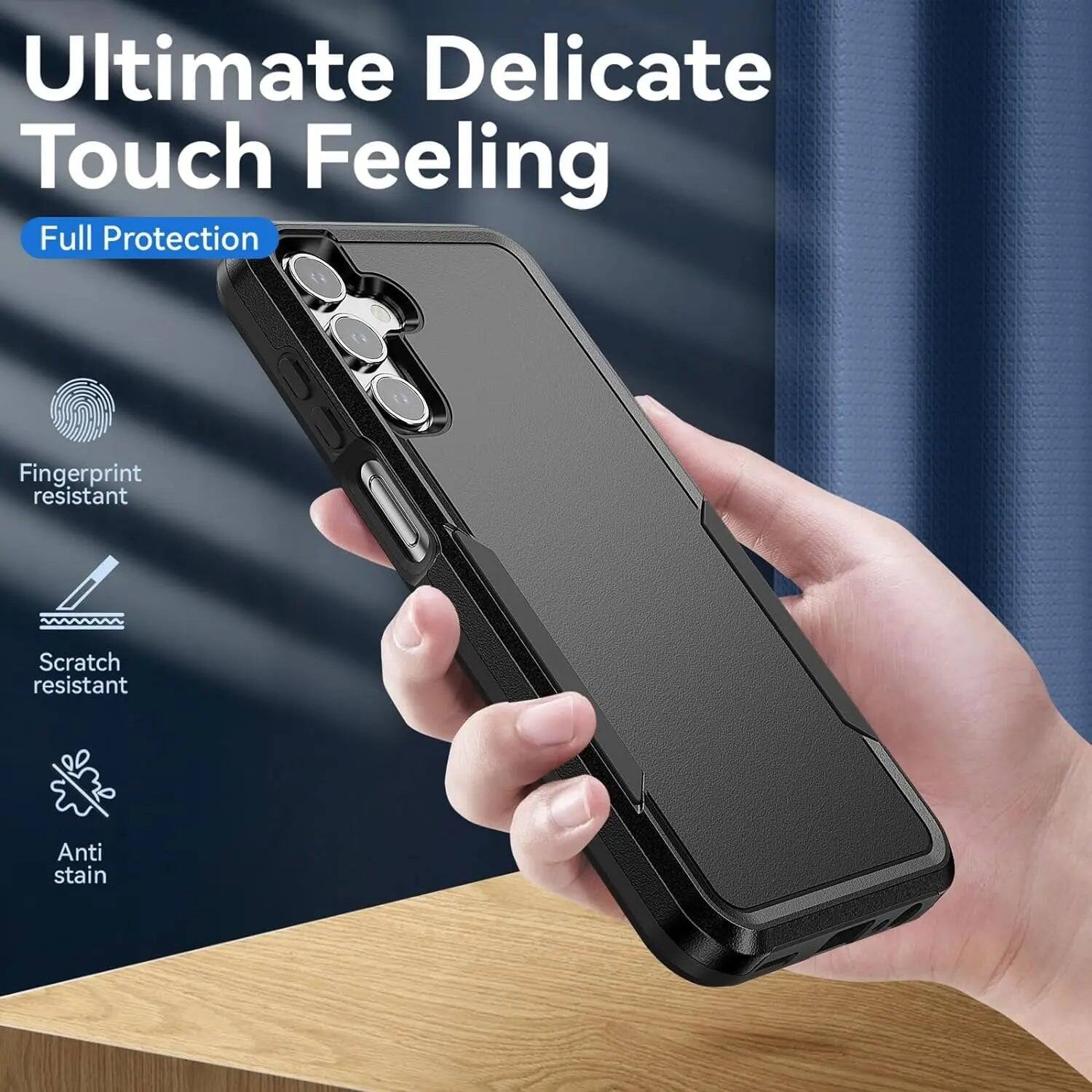 Ultimate Delicate Touch Feeling  
Full Protection  
Fingerprint resistant  
Scratch resistant  
Anti stain