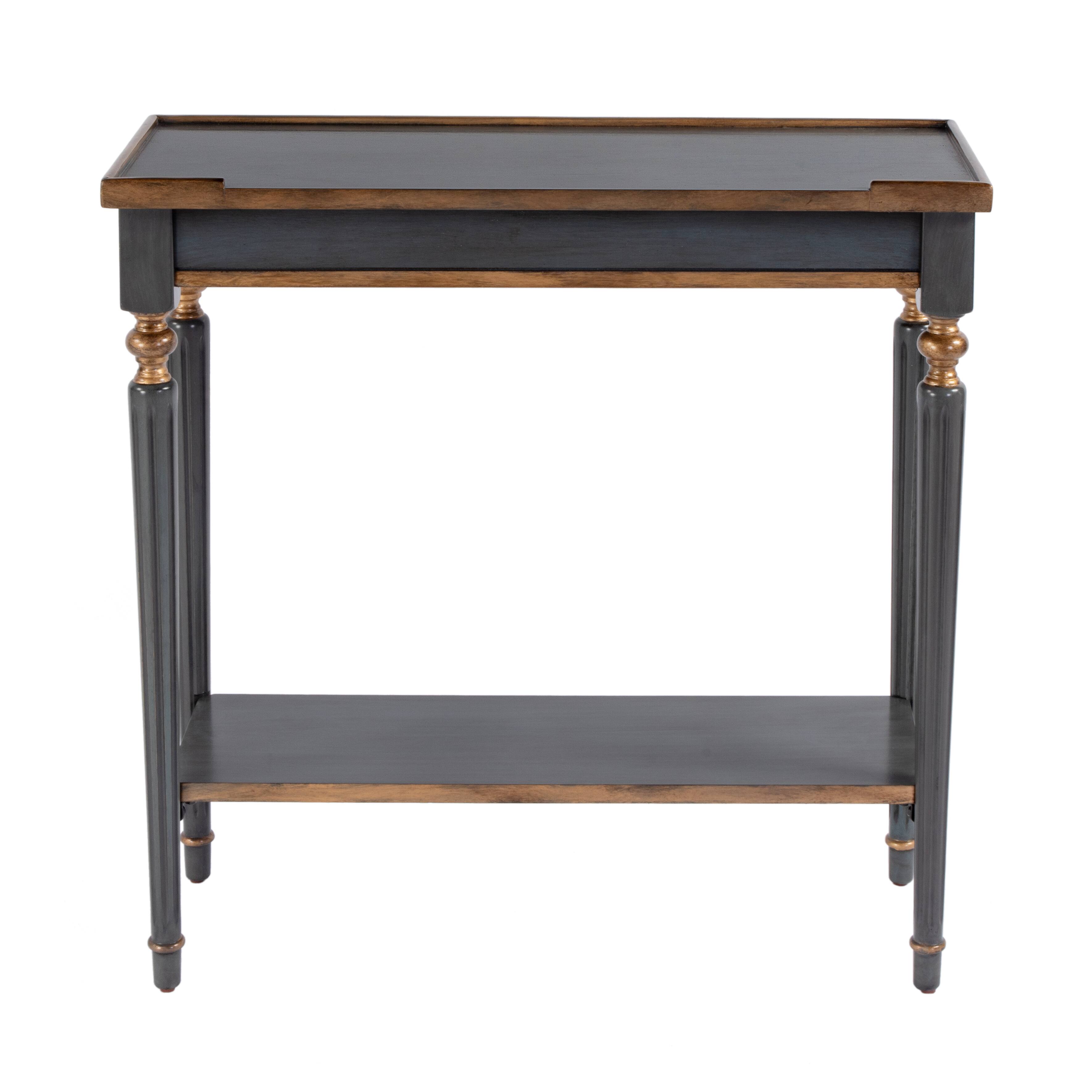 Alt View 1. Butler Specialty - Aubrey 29 in. W Rectangular Console Table with Lower Open Shelf - Pastel Blue.
