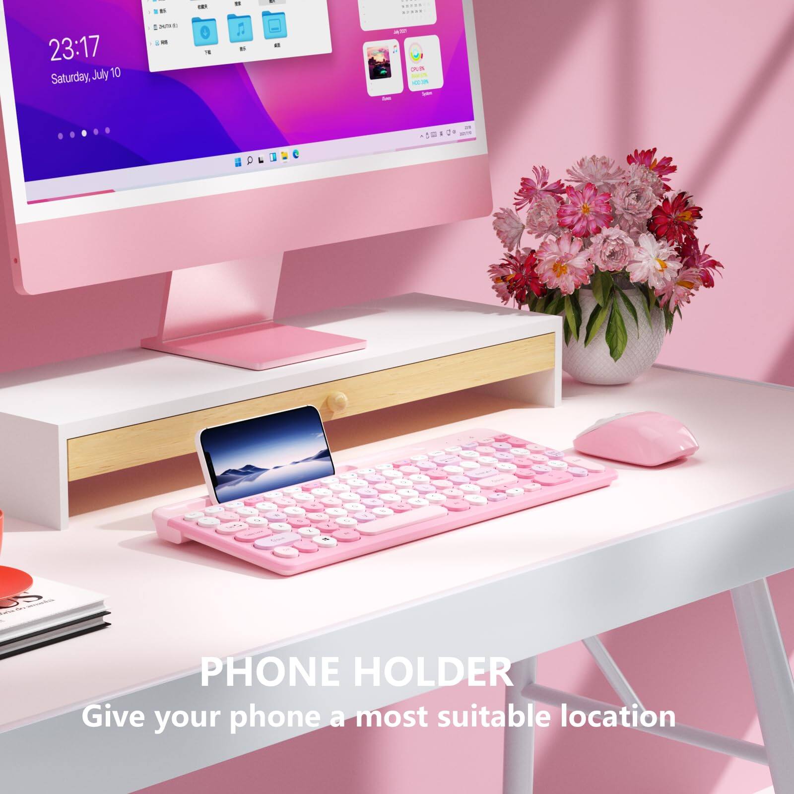 23:17  
Saturday, July 10  

PHONE HOLDER  
Give your phone a most suitable location