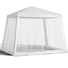 Winado - Outdoor Party Tent with Screen, 8x8ft Canopy Shelter with Netting Side Walls and 2pcs Doors for Event Yard Patio BBQ