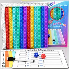 EZTW1 - Math Games For - Flash Pop It Practice With Addition Subtraction Multiplication & Division Ideal Learning And Skill - Multiplication Pop It