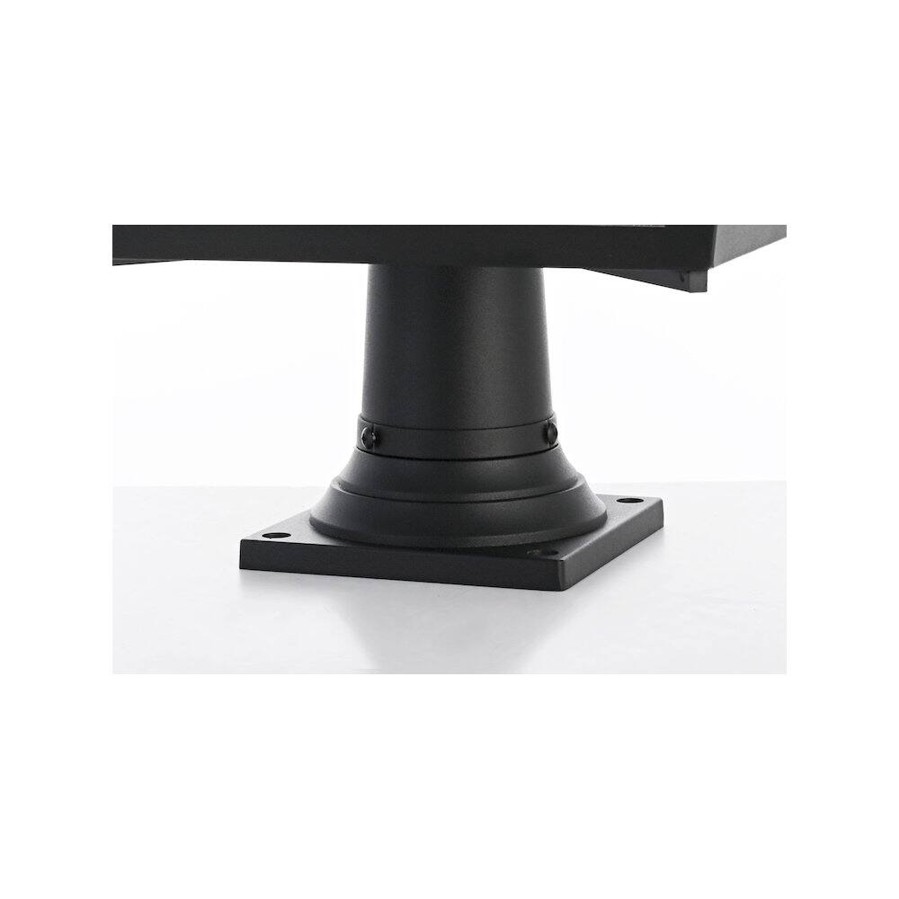 Alt View 2. Elegant Lighting - Oxford 7 inch Outdoor Pendant in Black - Black.