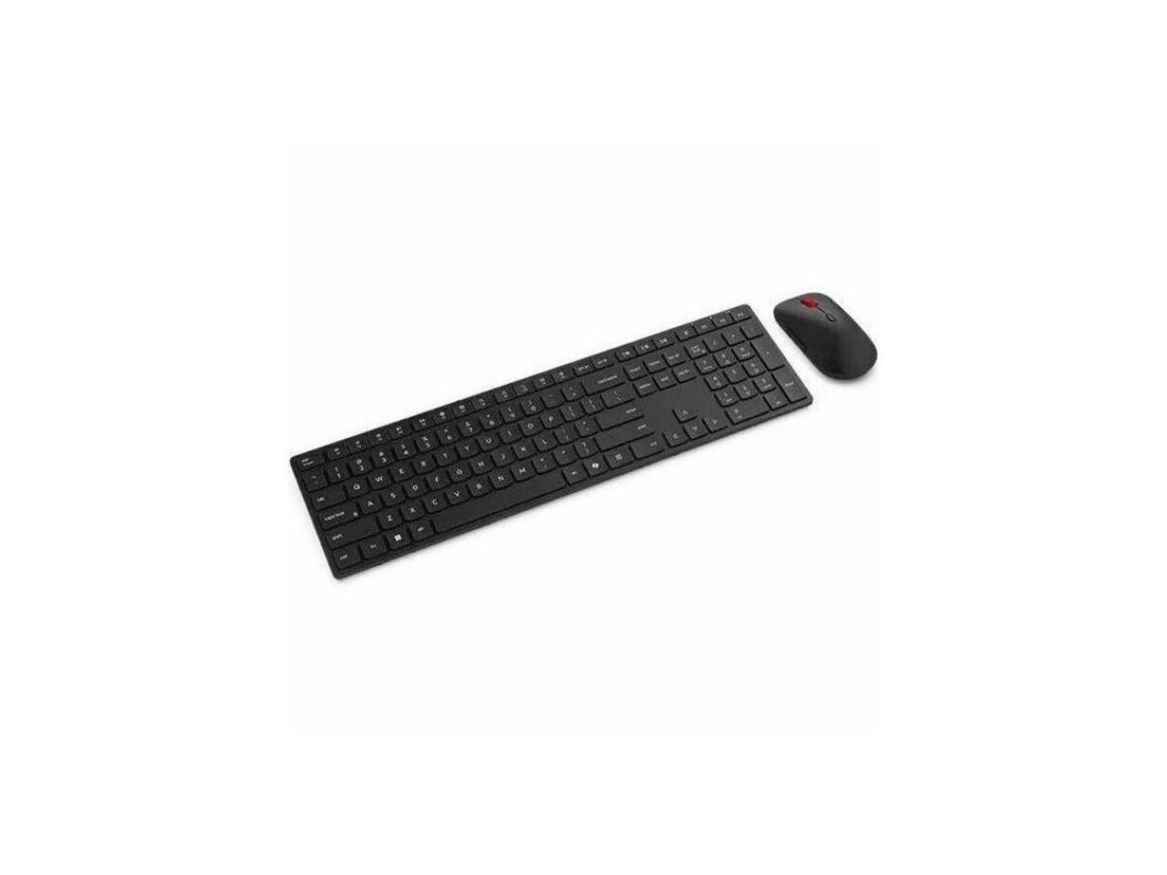Alt View 4. Lenovo - Lenovo Wireless Multi-Mode Pro Combo Keyboard and Mouse 6000 US English - USB Type A Wireless Bluetooth/RF 2.40 GHz - Black.