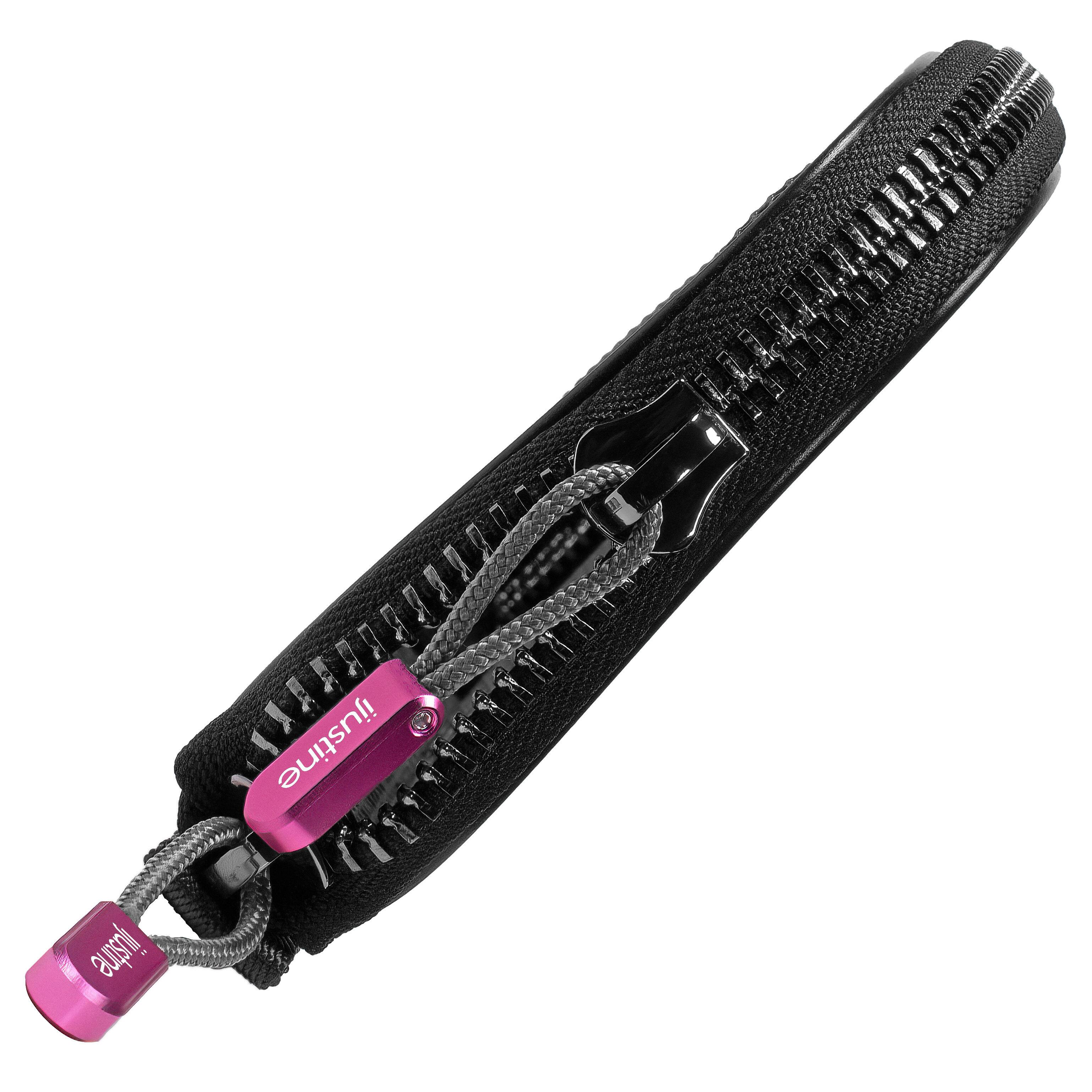 The text on the image reads:

"justine"