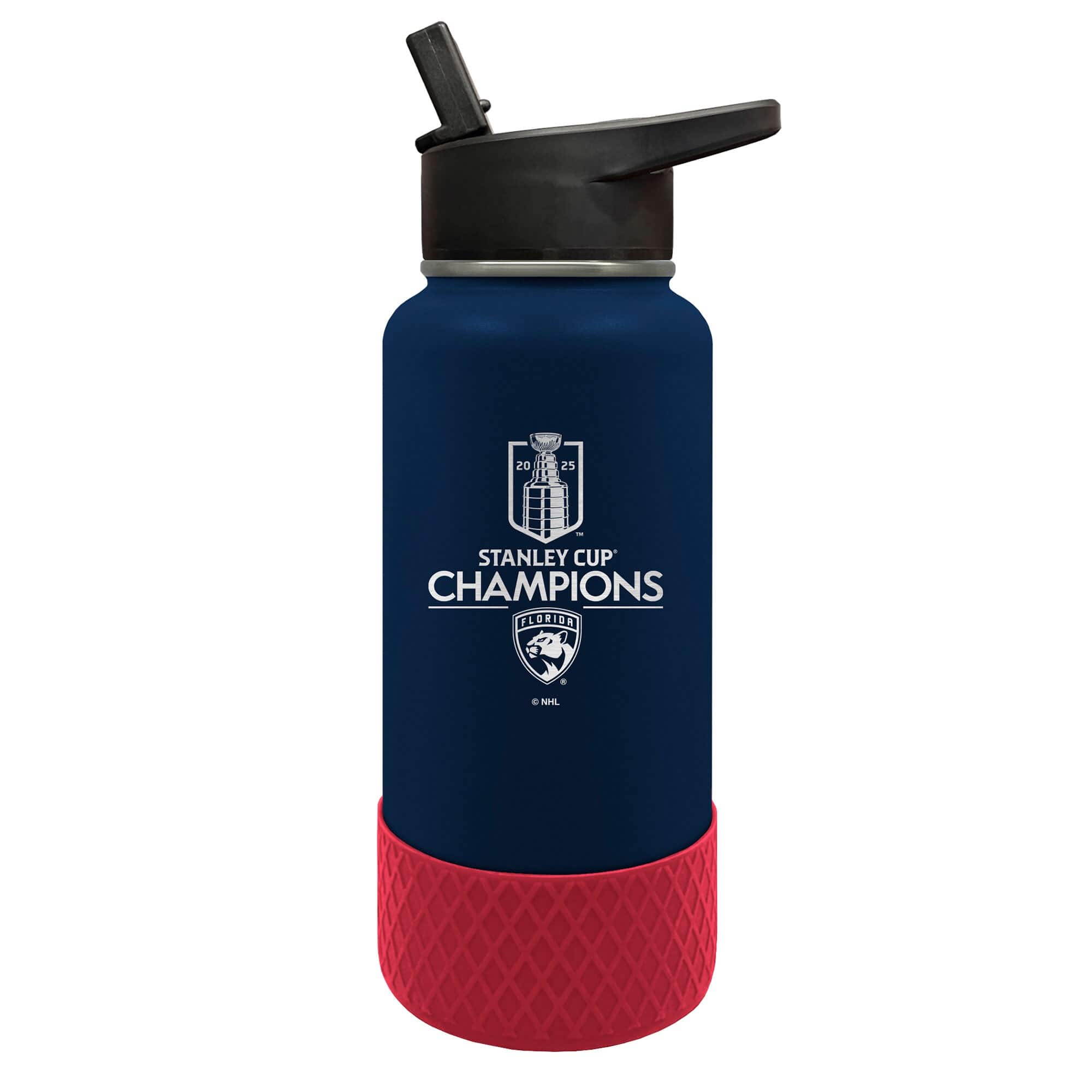 Great American Products - Florida Panthers 2025 Stanley Cup Champions 32oz. Thirst Water Bottle - Blue