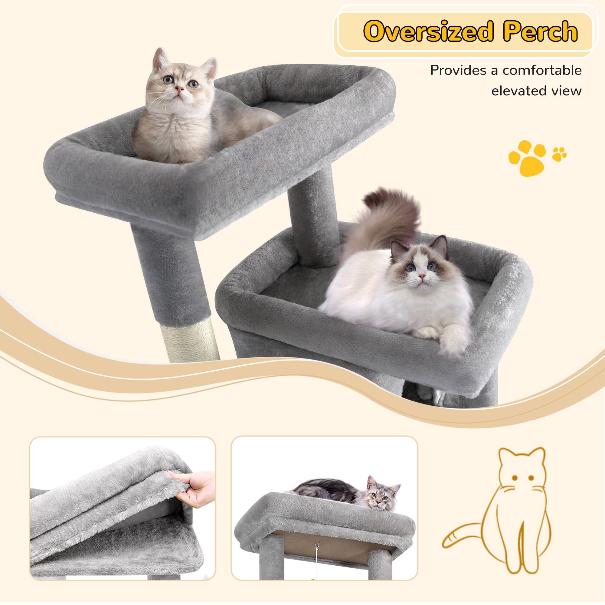 Oversized Perch  
Provides a comfortable elevated view