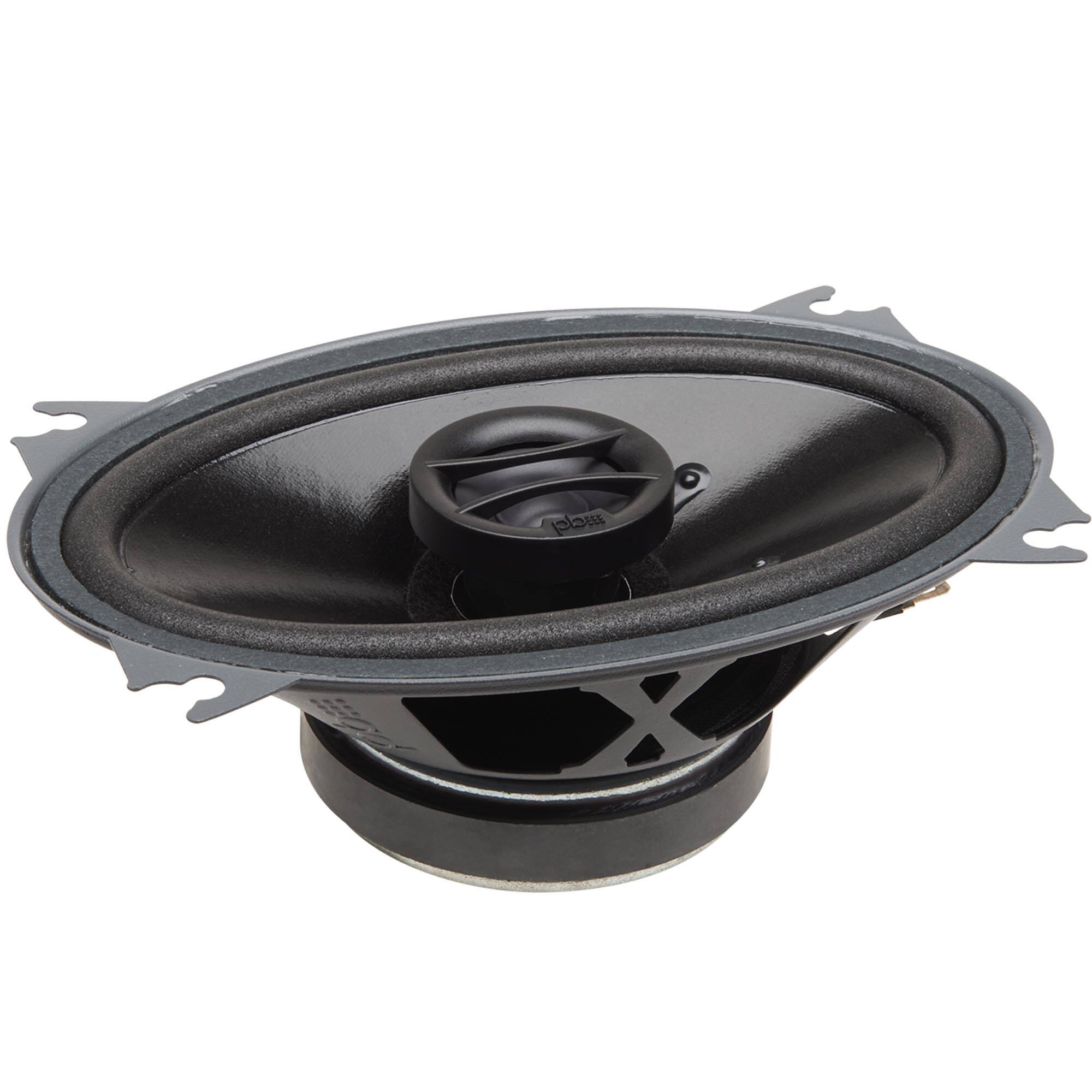 Alt View 10. Powerbass - PowerBass S-4602 - 4x6" Coaxial OEM Replacement Speakers - Pair - Black/Gray.