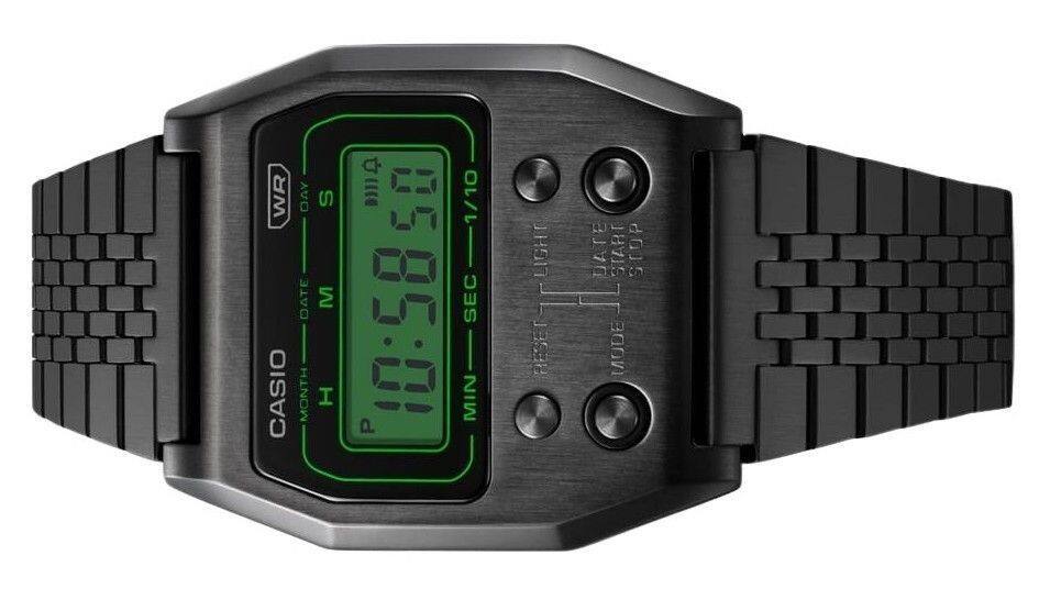 WR CASIO DAY DATE MONTH S M I QI 05 1/10 0585:01 E /3S-NI SEC MIN P LIGHT DATE THATE 4012 I RESET NODE