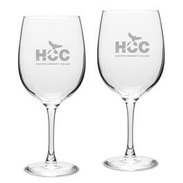 Jardine - Houston Community College Two-Piece 19oz. Traditional Red Wine Glass Set - Multicolor