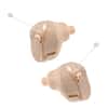 Front. MEDca - Hearing Amplifier Set - Mini ITC (In-The-Canal), In Ear Personal Hearing Amplification - Digital Sound Enhancer - Beige.