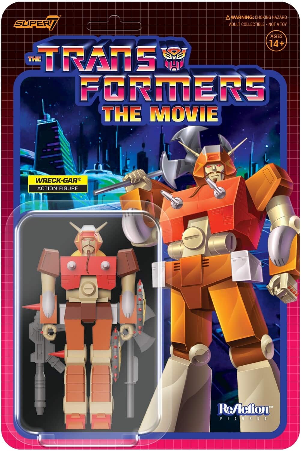 Super7 - Transformers ReAction Figures Wave 6 - Wreck-Gar (G1) - COLLECTABLES - Multicolor
