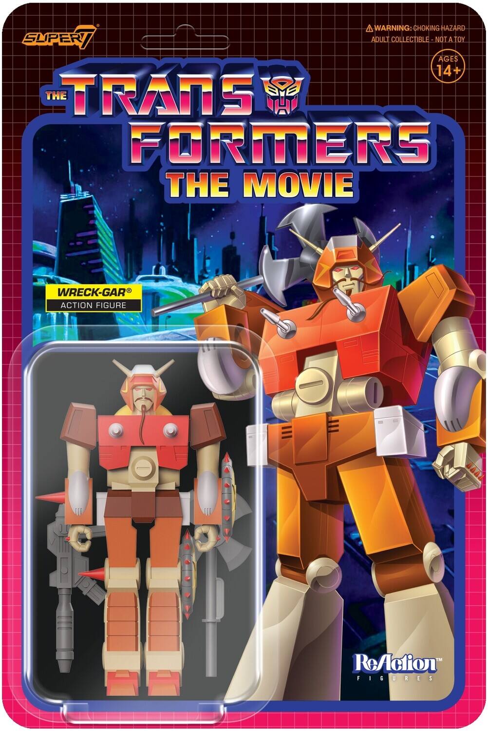Super7 - Transformers ReAction Figures Wave 6 - Wreck-Gar (G1) - Collectibles