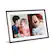 Angle. Aura Home - Aura Carver Mat 10 Digital Wifi Photo Frame-Gravel with Textured Mat - Gravel (Dark).