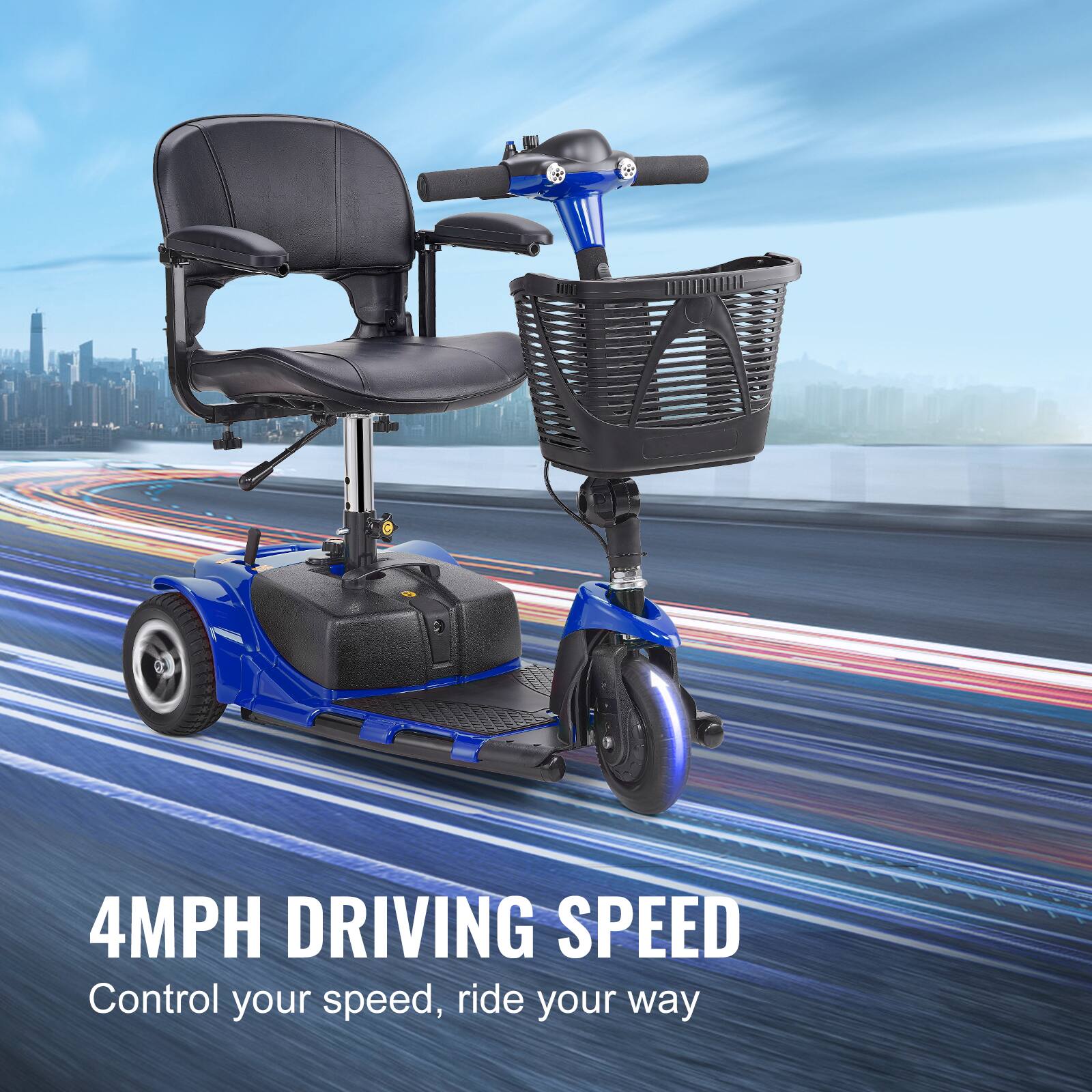 4MPH DRIVING SPEED  
Control your speed, ride your way