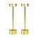 Front. ONEWISH - 2-Pack Gold Cordless LED Table Lamp – Rechargeable Touch Control Night Light, Perfect Holiday Home Décor & Gift - Gold.