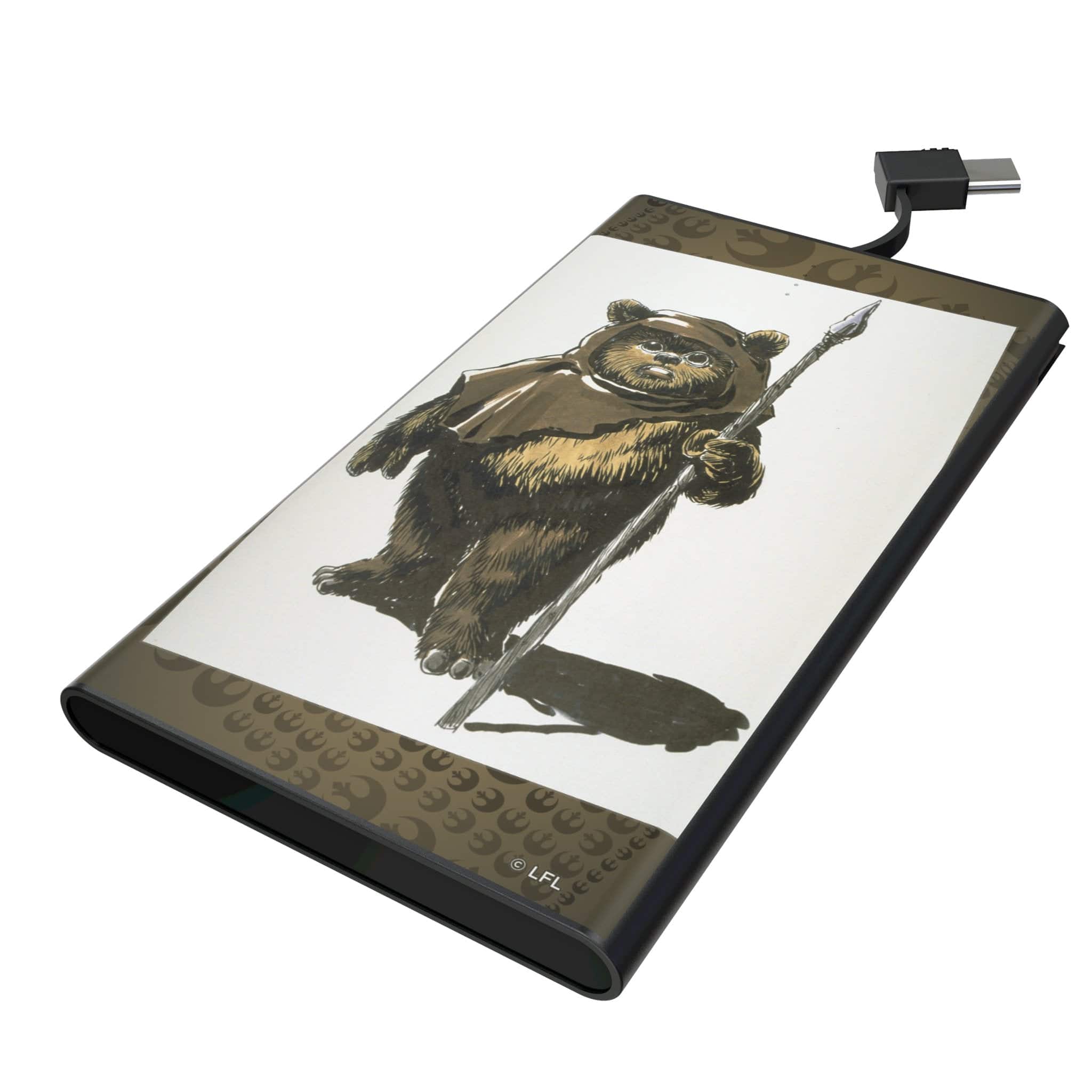Keyscaper - Star Wars: Return of the Jedi Portrait 5000mAh Flat Powerbank - Ewok
