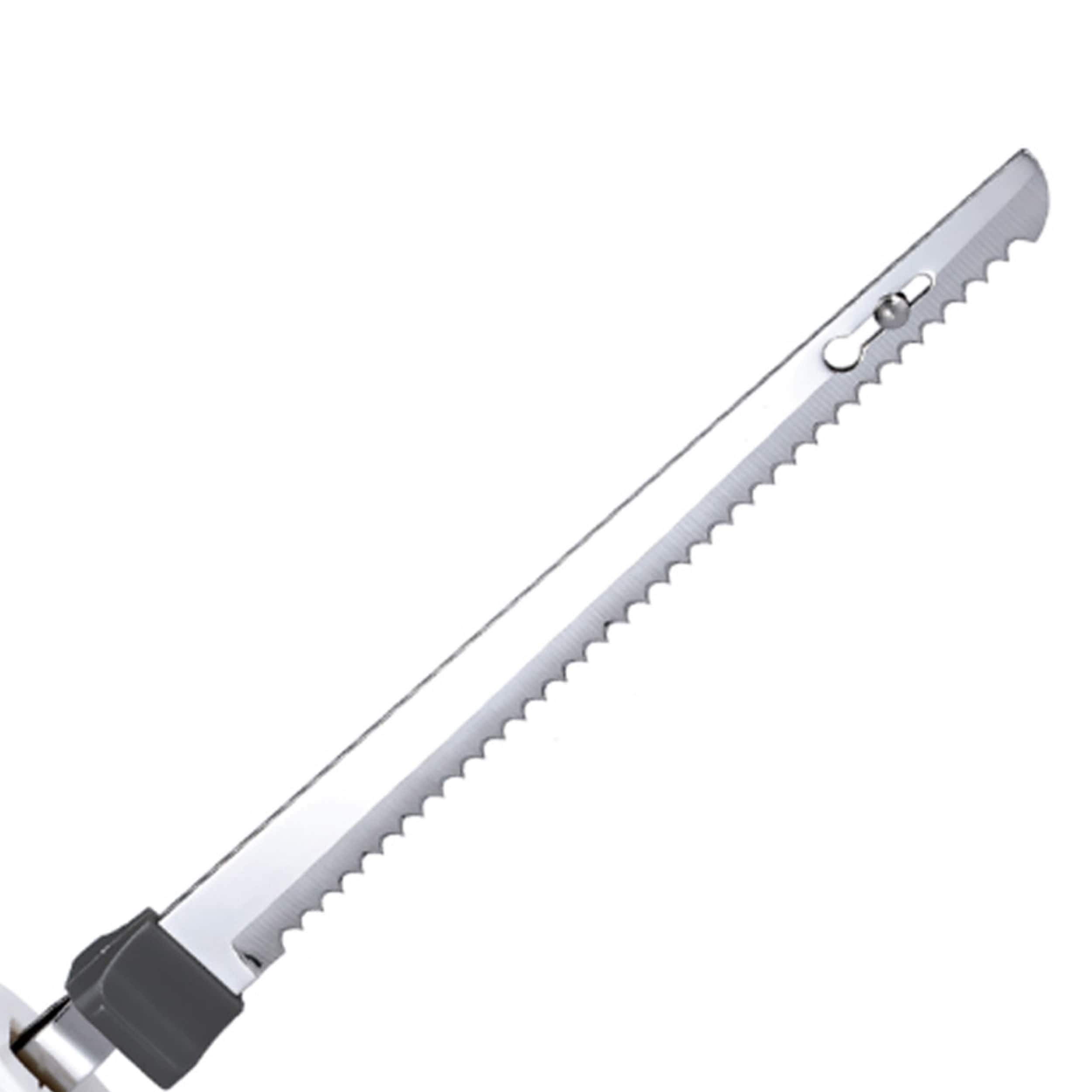 Alt View 1. Brentwood - Brentwood 7.5 Inch Electric Carving Knife in White - White.
