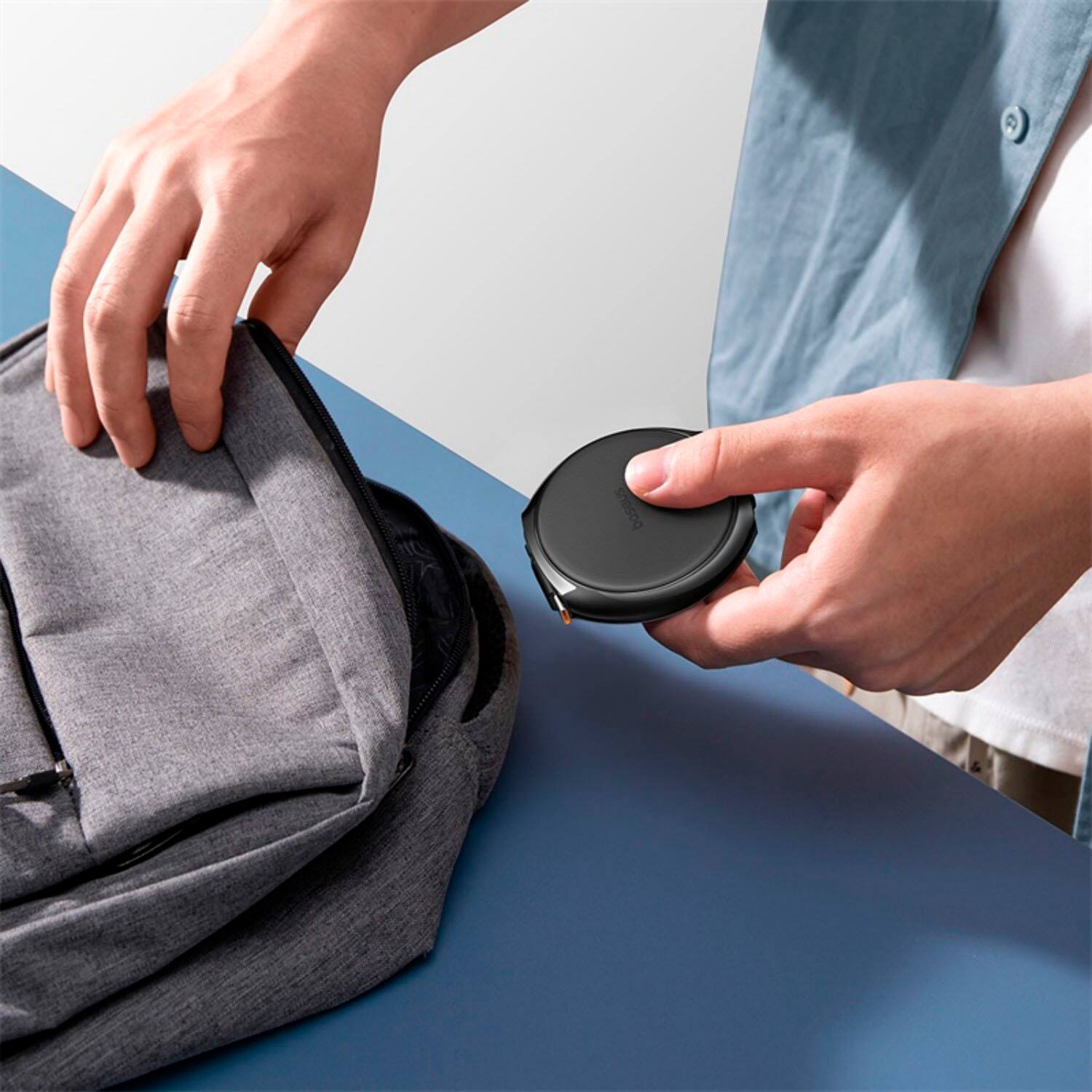 Alt View 12. Baseus - Baseus Free2Pull 100W Retractable USB-C Cable w/ Magnetic Connectors Fast Charging for iPhone Samsung Switch 3.3FT Black - Black.