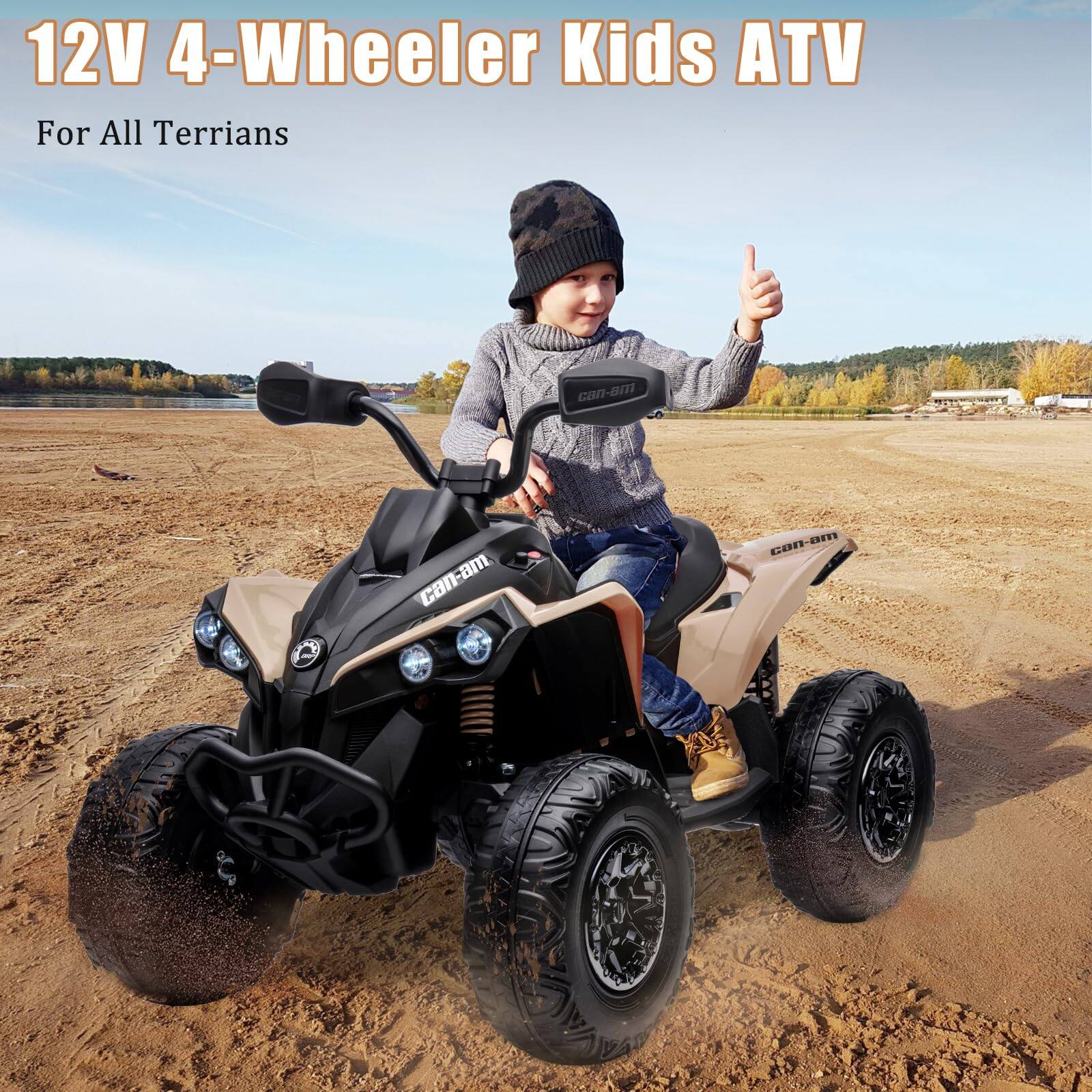 12V 4-Wheeler Kids ATV  
For All Terrains