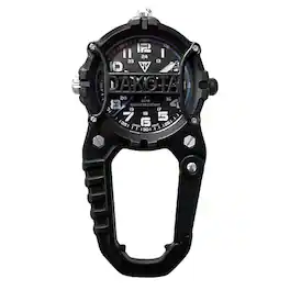 Dakota - Cage Clip Watch with Dial Protection, Outdoor Gifts for Men and Women, Clip On Watch - Black