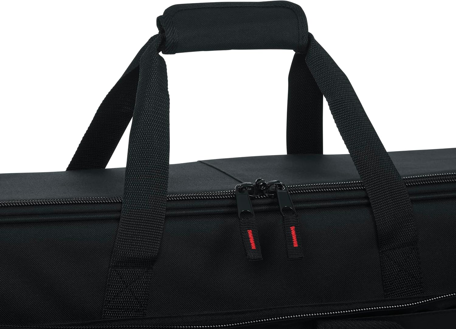 Alt View 1. Gator - Semi-Rigid 76-Key Keyboard Case, Durable 600D Nylon Exterior, Polyethylene-Reinforced Frame & Soft Foam Tricot Interior - Black.