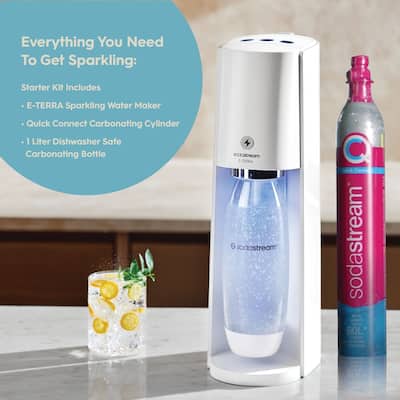 SodaStream E TERRA Sparkling Water Maker White 1012911010 - Best Buy SodaStream E TERRA Sparkling Water Maker White 1012911010 - Best Buy