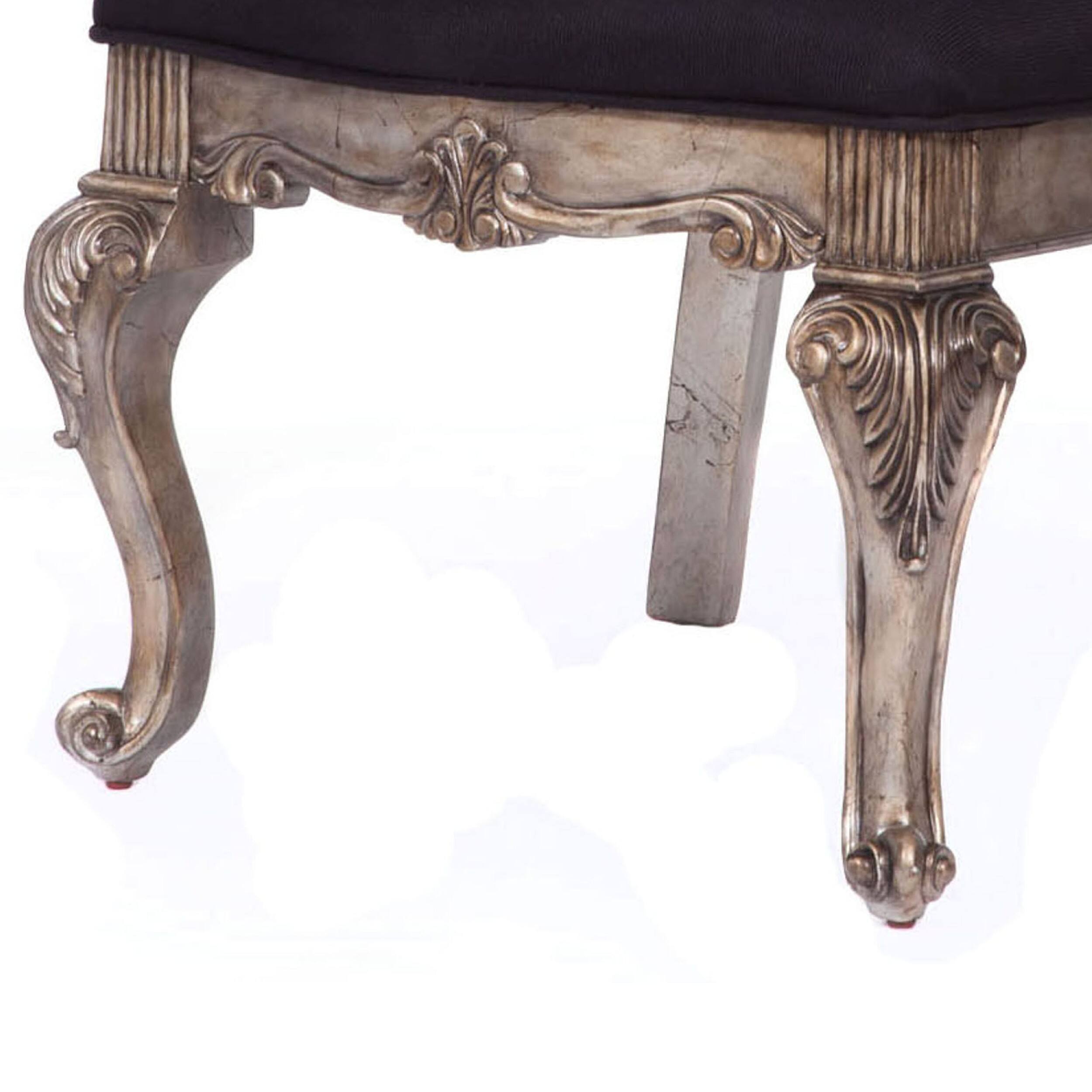 Alt View 3. Manhattan Lane - 28 Inch Wide Wood Dining Chair, Set of Two - Gray and Silver.